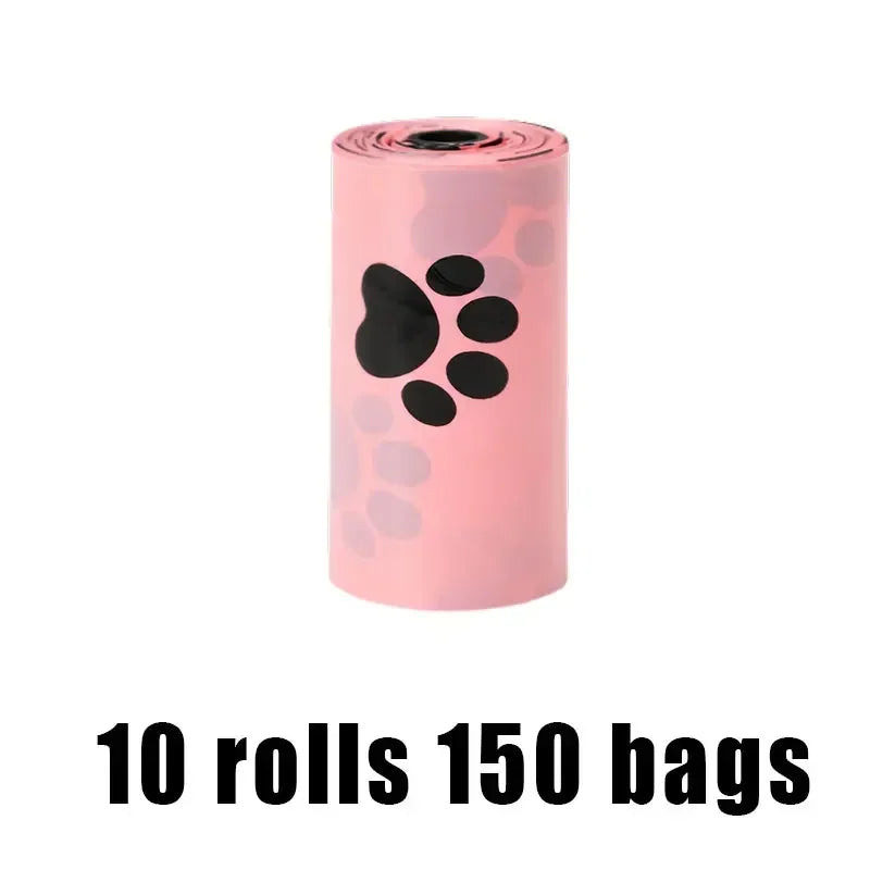 10 Rolls Dog Poop Bag Outdoor Cleaning Poop Bag Outdoor Clean Pets Supplies for Dog 15Bags/Roll Refill Garbage Bag Pet