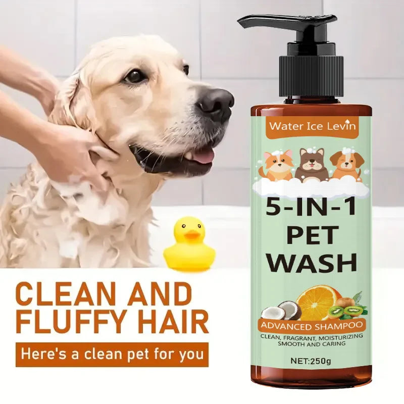 5-in-1 Coconut Pet Shampoo & Conditioner | Gentle Natural Formula for Dogs & Cats - Box 250g