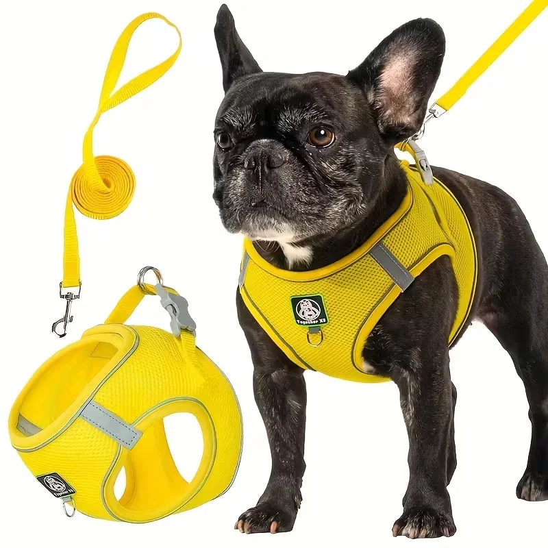 [Dog Walking Harness] 601 Small And Medium Dog Walking Harness + Leash Set 2pcs, Without Battery