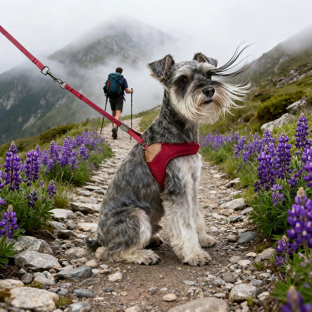 Pet dog walking harness and leash, suitable for puppies, small to medium dogs, ideal choice for training, travel, and daily wear