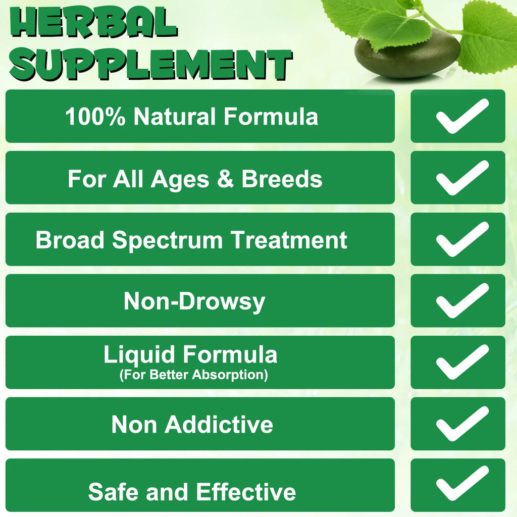 Cats Natural Broad Spectrum Treatment in Liquid Form for Tapeworm Whipworm Roundworm Hookworm Prevention Medication Supplements