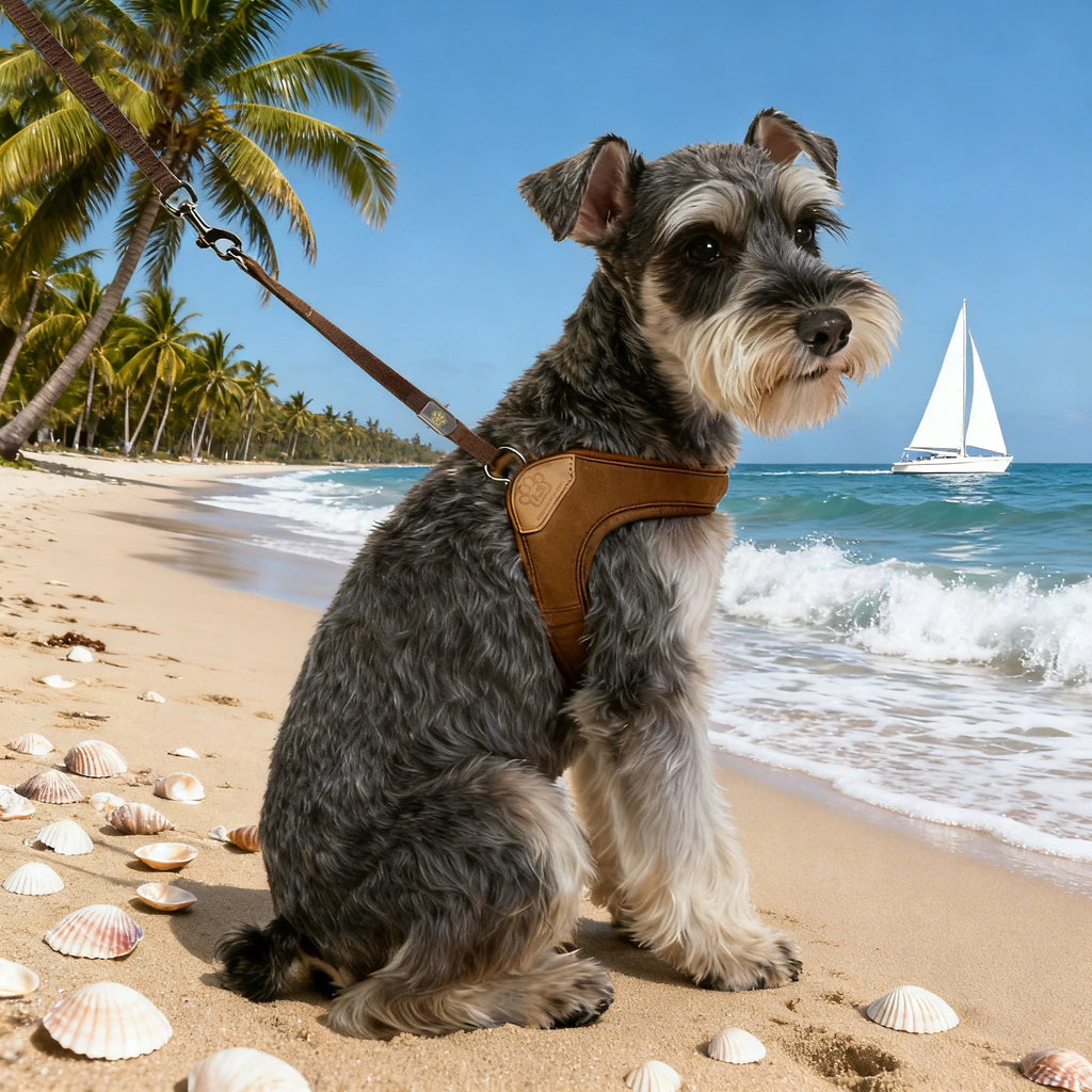 Pet dog walking harness and leash, suitable for puppies, small to medium dogs, ideal choice for training, travel, and daily wear