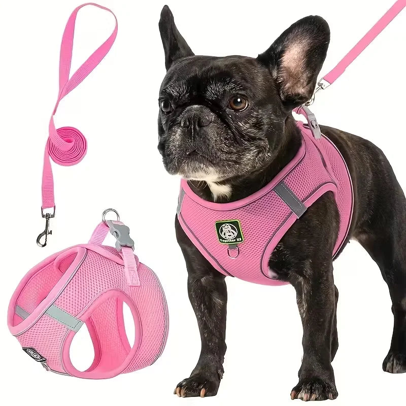 [Dog Walking Harness] 601 Small And Medium Dog Walking Harness + Leash Set 2pcs, Without Battery