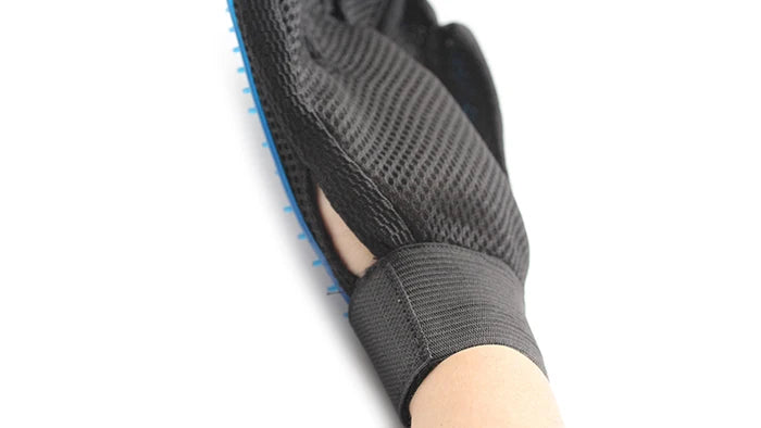 Cat and Dog Grooming Gloves, Gentle Silicone Deshedding Brush, Cleaning Accessories