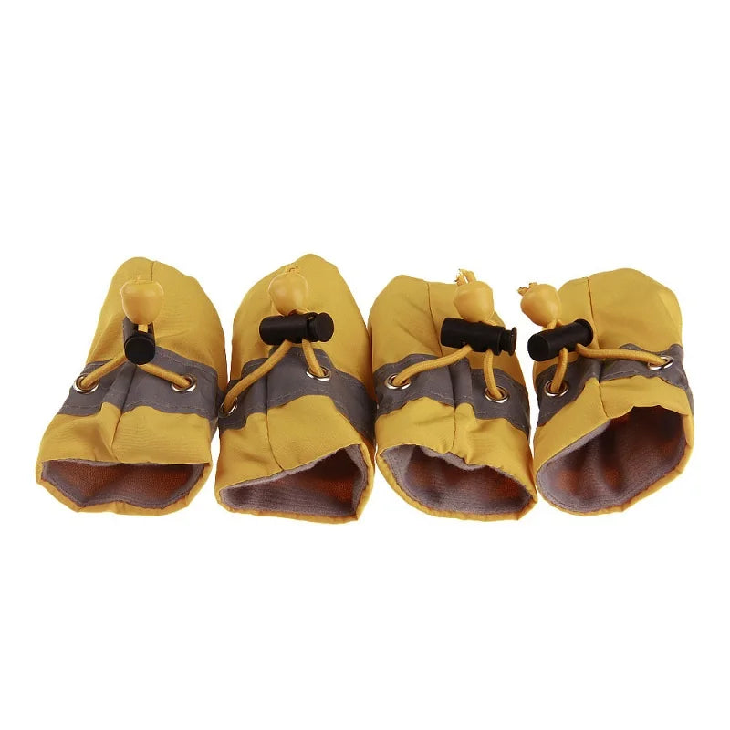 Summer Dog Shoes Rain Waterproof Pet Boots Socks Rubber Anti-slip Shoes Reflective soft puppy Dog Footwear for Small medium dogs