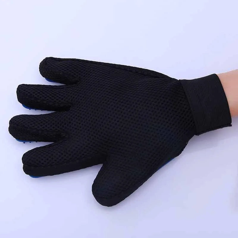 Cat and Dog Grooming Gloves, Gentle Silicone Deshedding Brush, Cleaning Accessories
