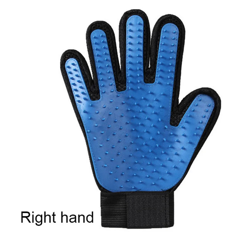 Cat and Dog Grooming Gloves, Gentle Silicone Deshedding Brush, Cleaning Accessories