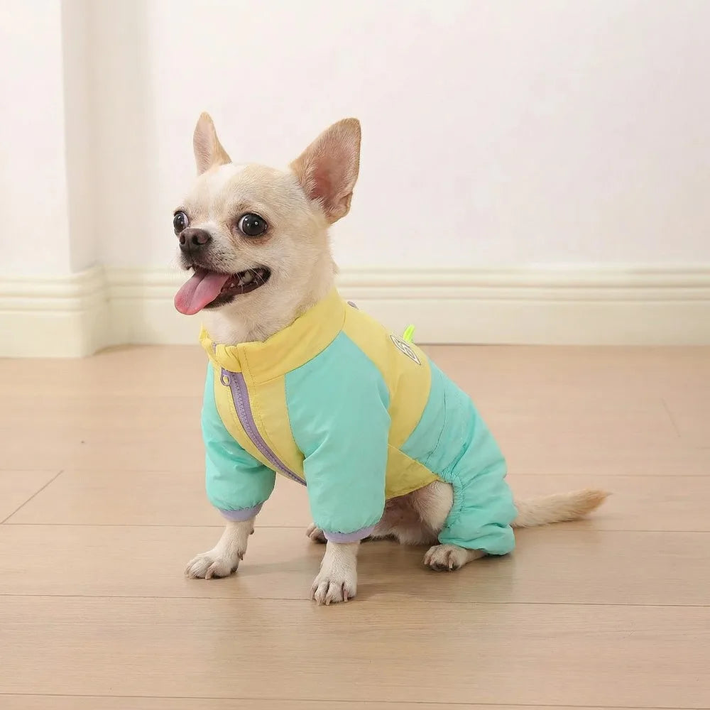 Dog Clothes Jacket  Series Windproof Raincoat Waterproof Dog Outdoor Jumpsuit  lightweight Puppy Costumes
