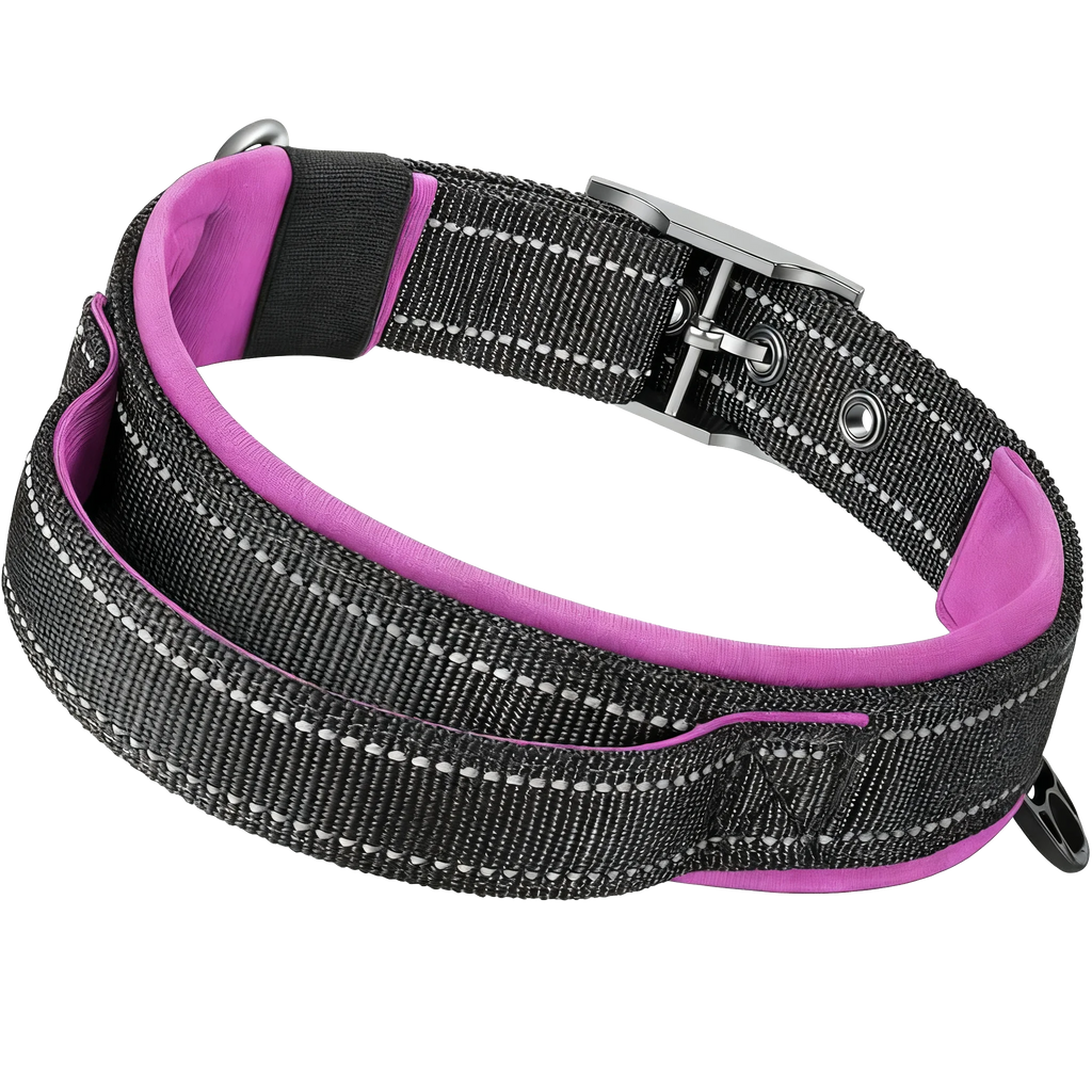 Heavy Duty Tactical Dog Collar, Military Collars with Handle, Training, Walking, Medium and Large Dogs Accessories
