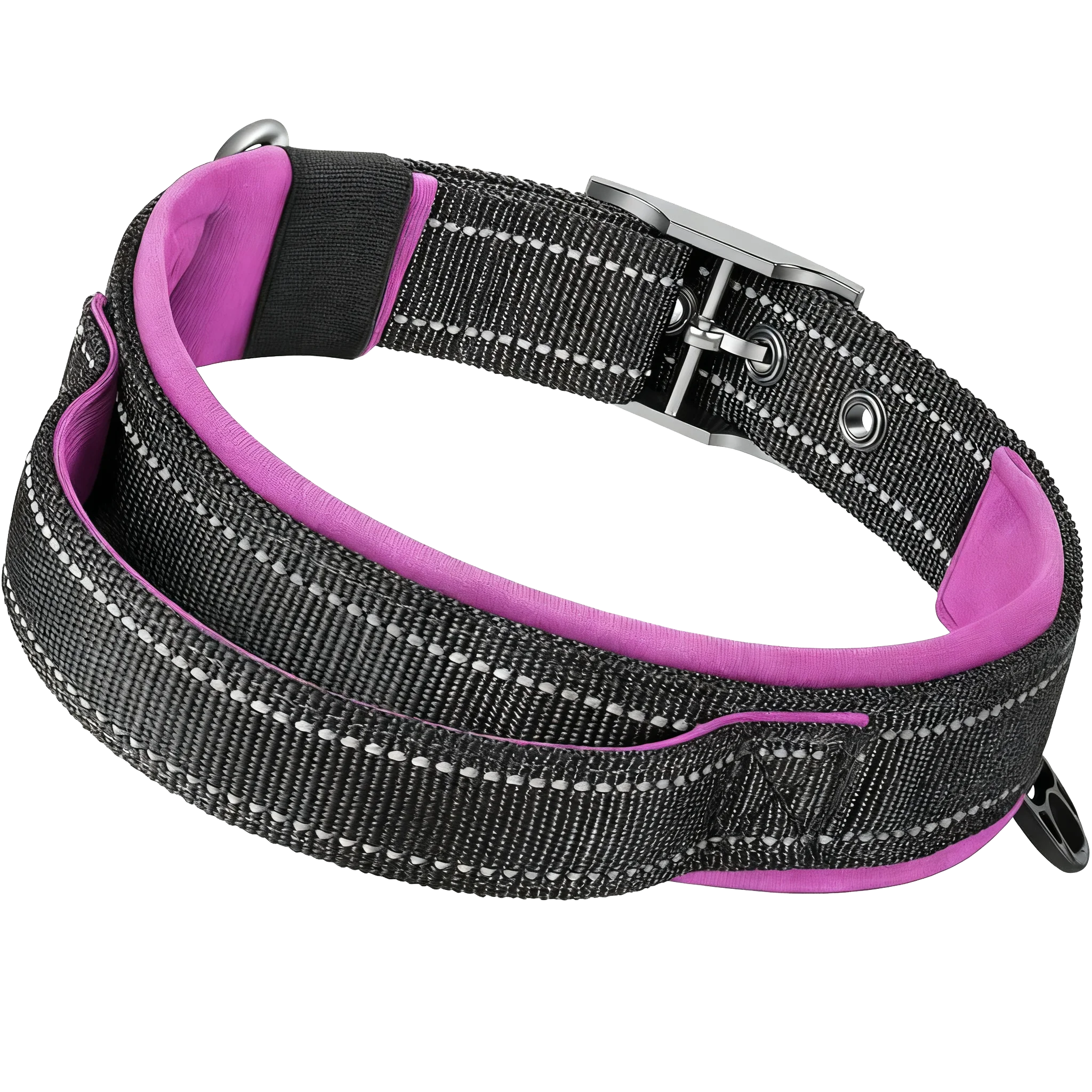 Heavy Duty Tactical Dog Collar, Military Collars with Handle, Training, Walking, Medium and Large Dogs Accessories