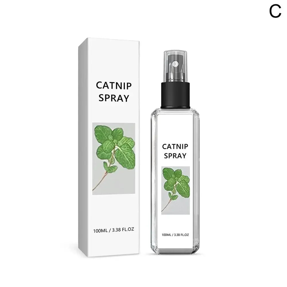 Cat Mint Calming Spray Anxiety Relief Increase Vitality Catnip Infused No Mess Pet Behavior Training Interactive Cat Toy for Cat