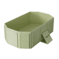 Large Capacity Portable Folding Bathtub Multifunctional Space Saving Dog Bathing Tub PVC with Drainage Holes Pet Wading Pool