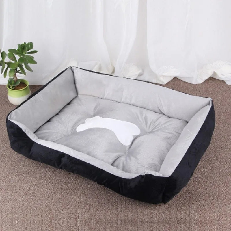 Cozy Pet Bed for Small Medium Large Dogs Warm Plush Dog Cat Bed, Soft Rectangular Dog Mat Cushion