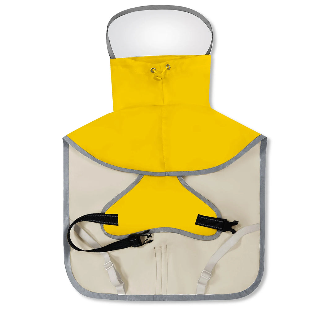 Dog Raincoat, Hooded Windproof and Waterproof Reflective Pet Raincoat, Suitable for Medium to Large Dogs, Waterproof Dog Clothin