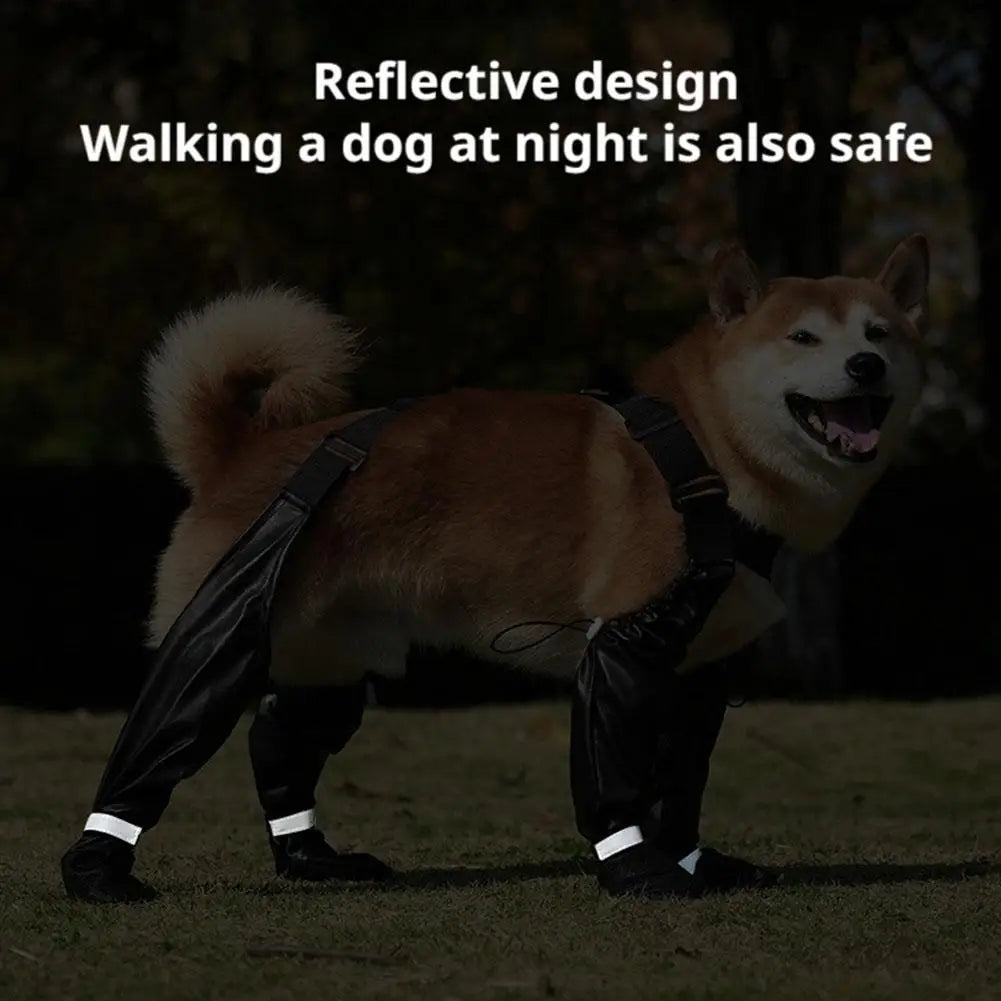Best Anti-Slip Dog Shoes Pet Paw Protector Dog Rain Outdoor & Suspender Dog Dog Dirty-proof Shoes Anti-fall Booties, Sock S7G9