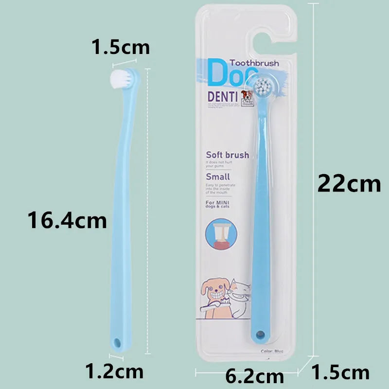 Cat Toothbrush Dog Teeth Cleaning Pet Grooming Cat Toothbrushes Soft Hair Teeth Brush for Cats Mouth Cleaning Tools Pet Products