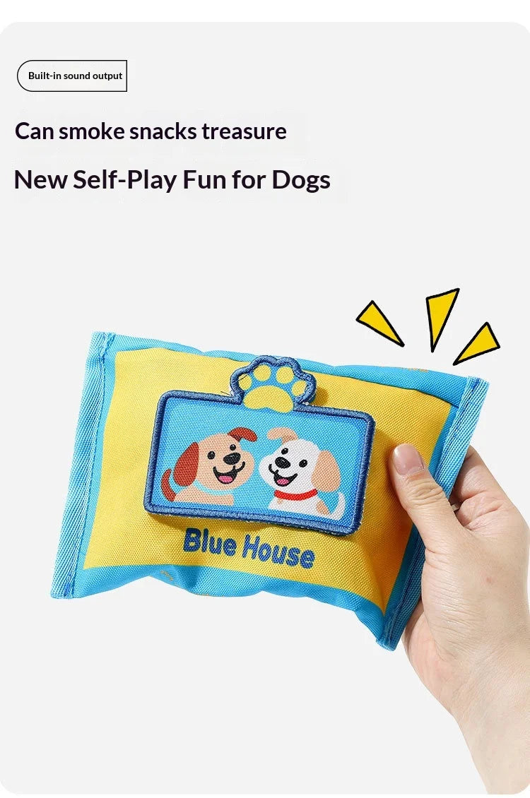 Dog Sniffing Chew Toys Simulation Paper Towel Drawing Box Hiding Puzzle Bite Resistant Consume Energy Indoor Play For Medium Dog