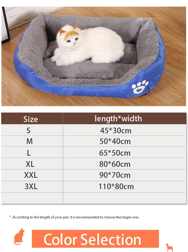 Dog Bed Pets House for Puppy Small Medium Large XXL Supplies Kennel Mat Nesk Sleeping Plush Washable Cat cushion Products indoor