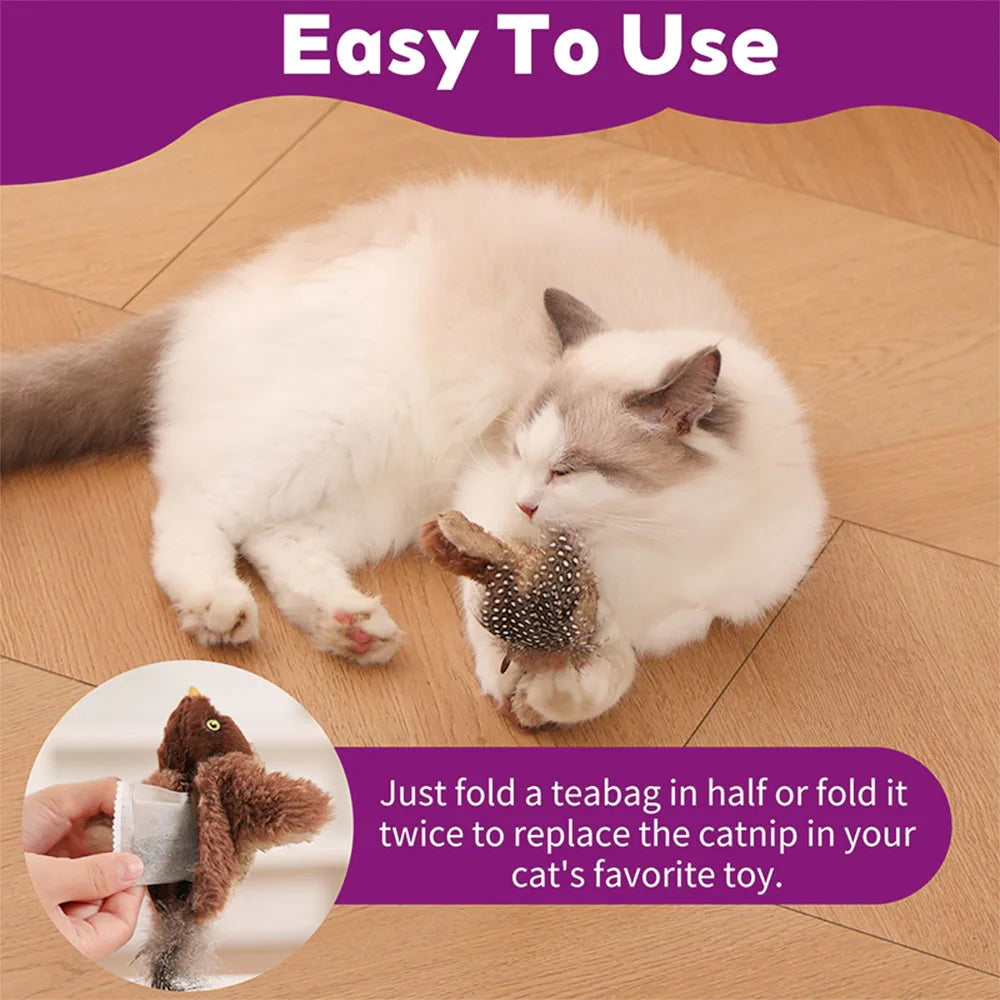 15 Pack Cat Catnip Tea Bags Natural Catnips Packets for Cat or Toy Soaking Water Replacement Pouch Cat Grass Promote Active Play