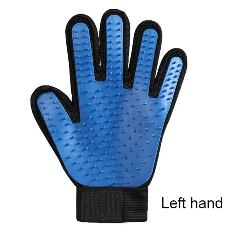 Cat and Dog Grooming Gloves, Gentle Silicone Deshedding Brush, Cleaning Accessories
