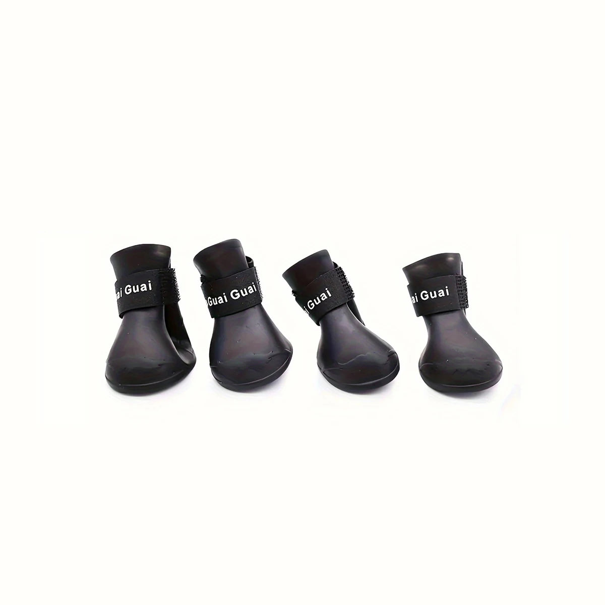4 Waterproof and Non-Slip Rain Boots for Small and Medium-Sized Dogs, Cute Pet Dog Shoes - Protect Your Pet's Paws from Rain, Mud, and Ice