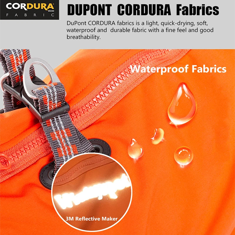 Winhyepet Waterproof Dog Cloth Puppy Warmth Winter Jacket Dogs Harness Double Zipper Reflective Windbreak Luxury Dog Clothes