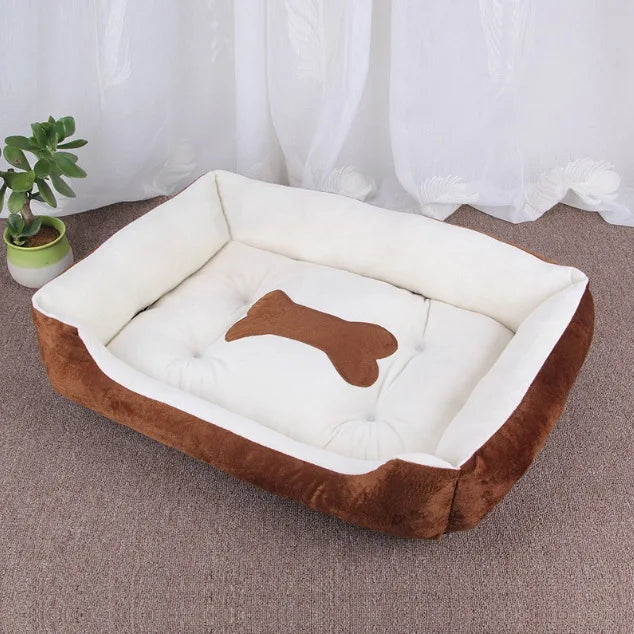 Cozy Pet Bed for Small Medium Large Dogs Warm Plush Dog Cat Bed, Soft Rectangular Dog Mat Cushion