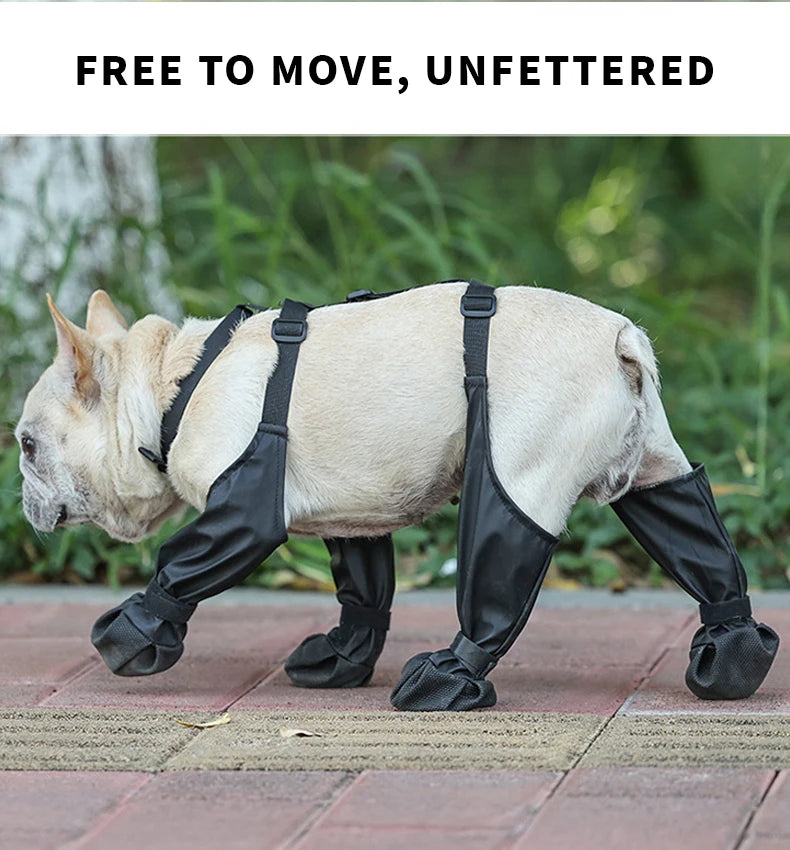 1set Pet Rain Shoes Dog Rain Boots Waterproof Dog Boots Small Puppy Medium Large Dogs Pet Booties Anti-Slip Dog Shoes Rain Snow