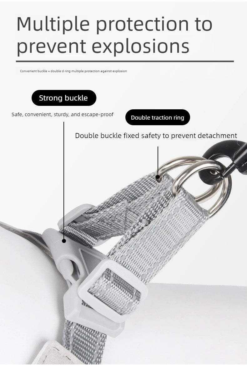 Dog Y shaped harness no pull reflective adjustable breathable and comfortable for small medium dogs walking training outdoor