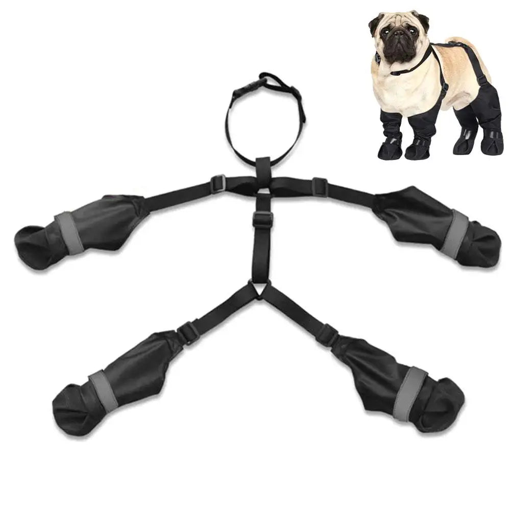 Best Anti-Slip Dog Shoes Pet Paw Protector Dog Rain Outdoor & Suspender Dog Dog Dirty-proof Shoes Anti-fall Booties, Sock S7G9