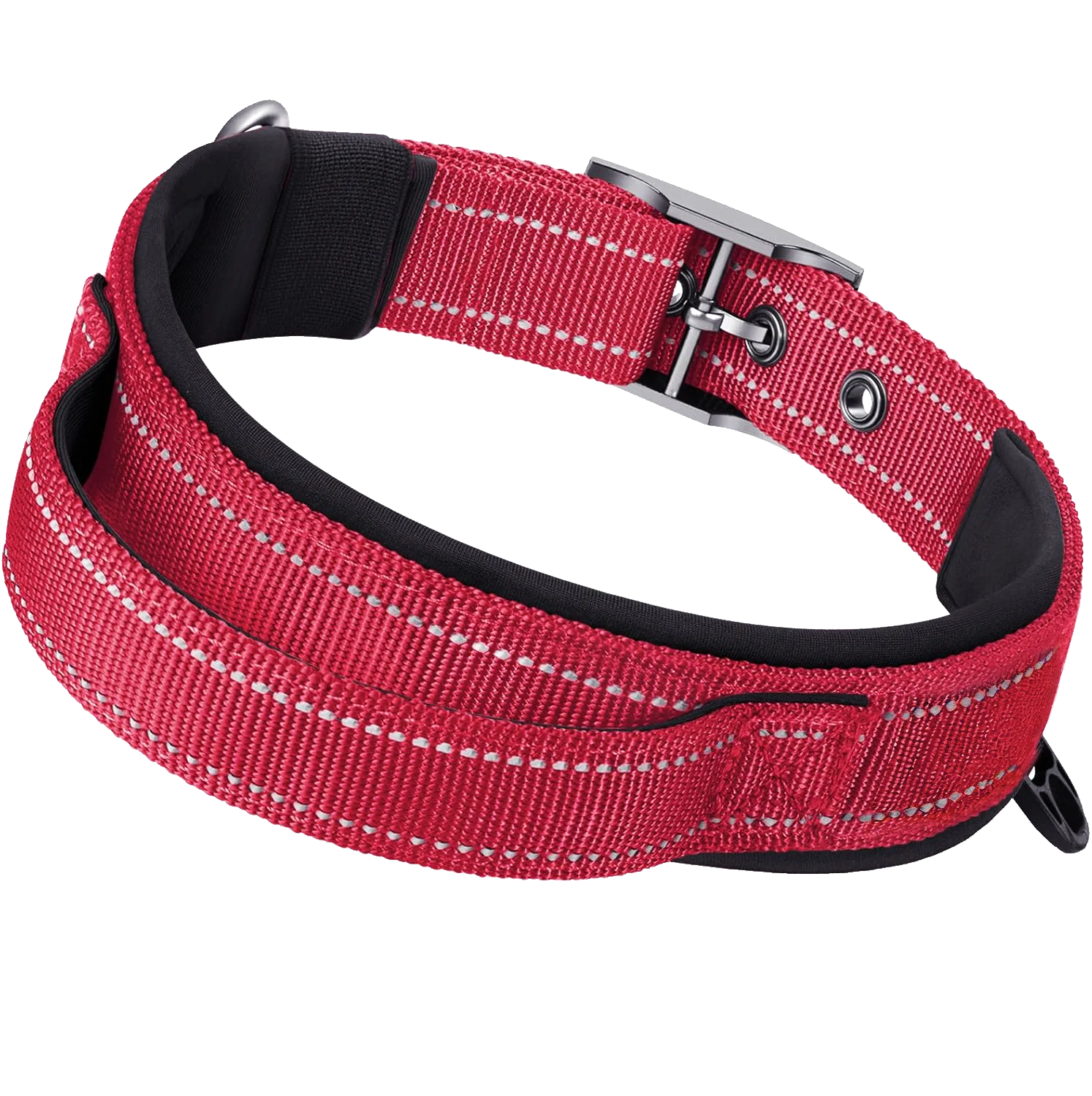 Heavy Duty Tactical Dog Collar, Military Collars with Handle, Training, Walking, Medium and Large Dogs Accessories