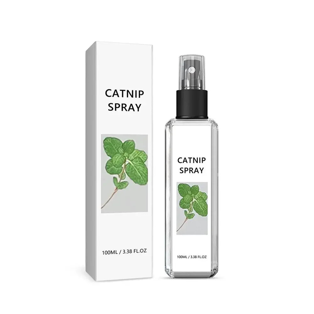 Cat Mint Calming Spray Anxiety Relief Increase Vitality Catnip Infused No Mess Pet Behavior Training Interactive Cat Toy for Cat