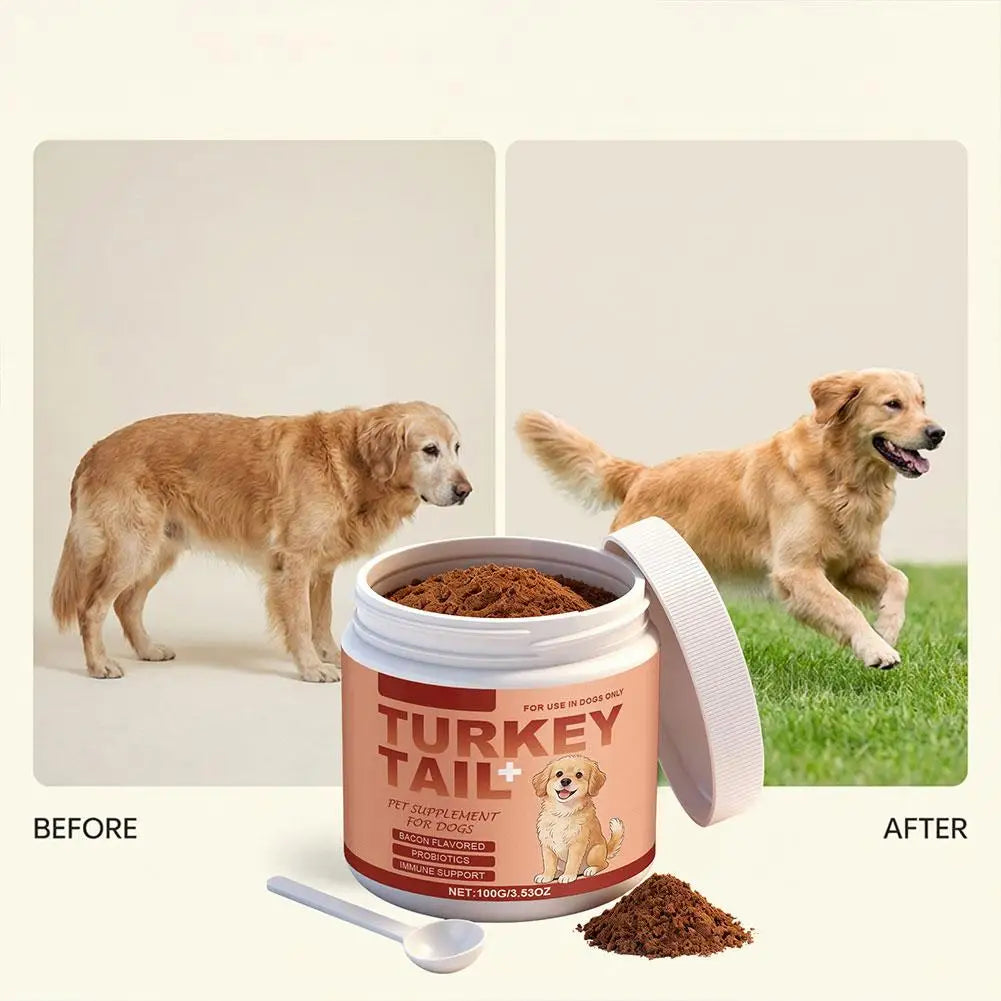 100g Bacon Flavored Pet Health Supplement Elderly Dog Maintenance Joint Intestinal Skin Care Dog Probiotics Immune Support Agent