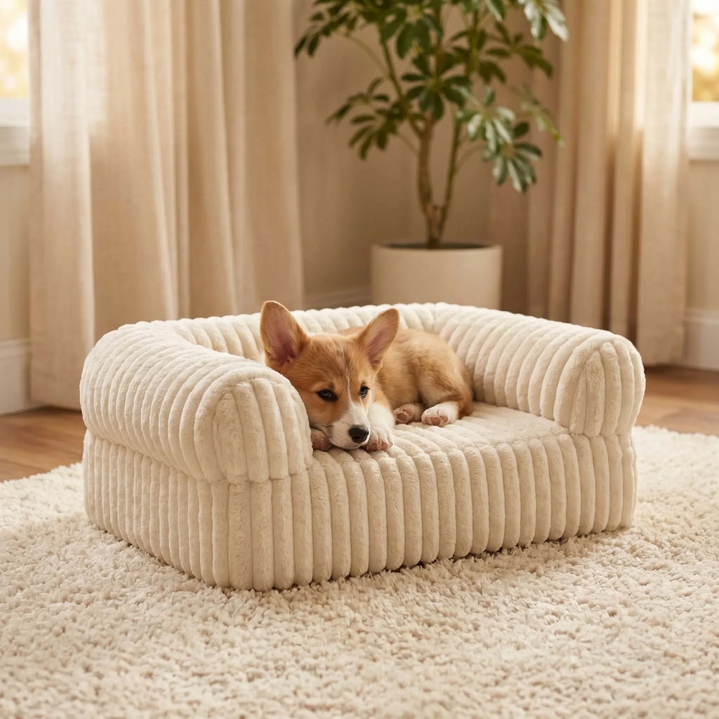 Warm Comfort Cute Cat Sofa Deep Sleep Cat Mat Bed Soft Cushion Pet bed Basket Kitten House for Medium Cats & Small Dogs
