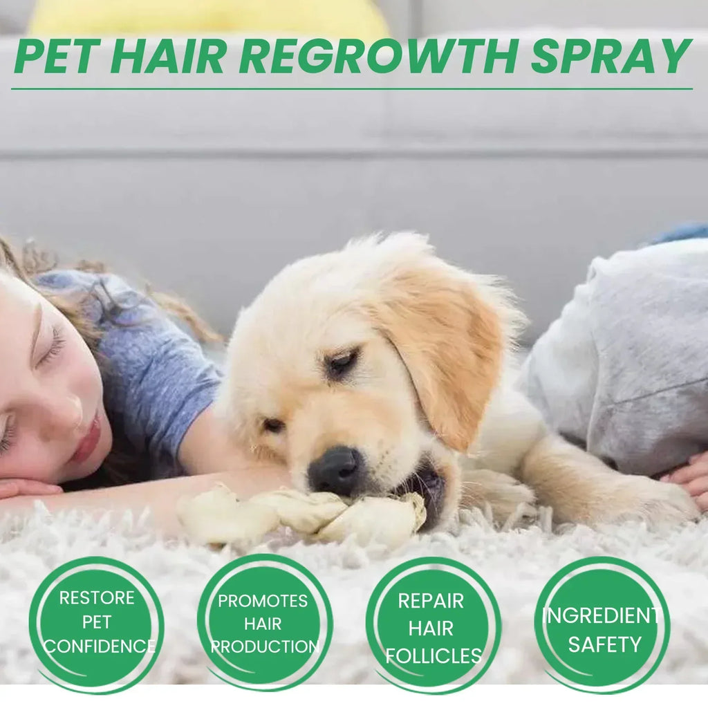 Dog Hair Loss Treatments Supplements for Dogs Cats Non-Toxic Safe Ingredient Use on Body Promotes Hair Growth
