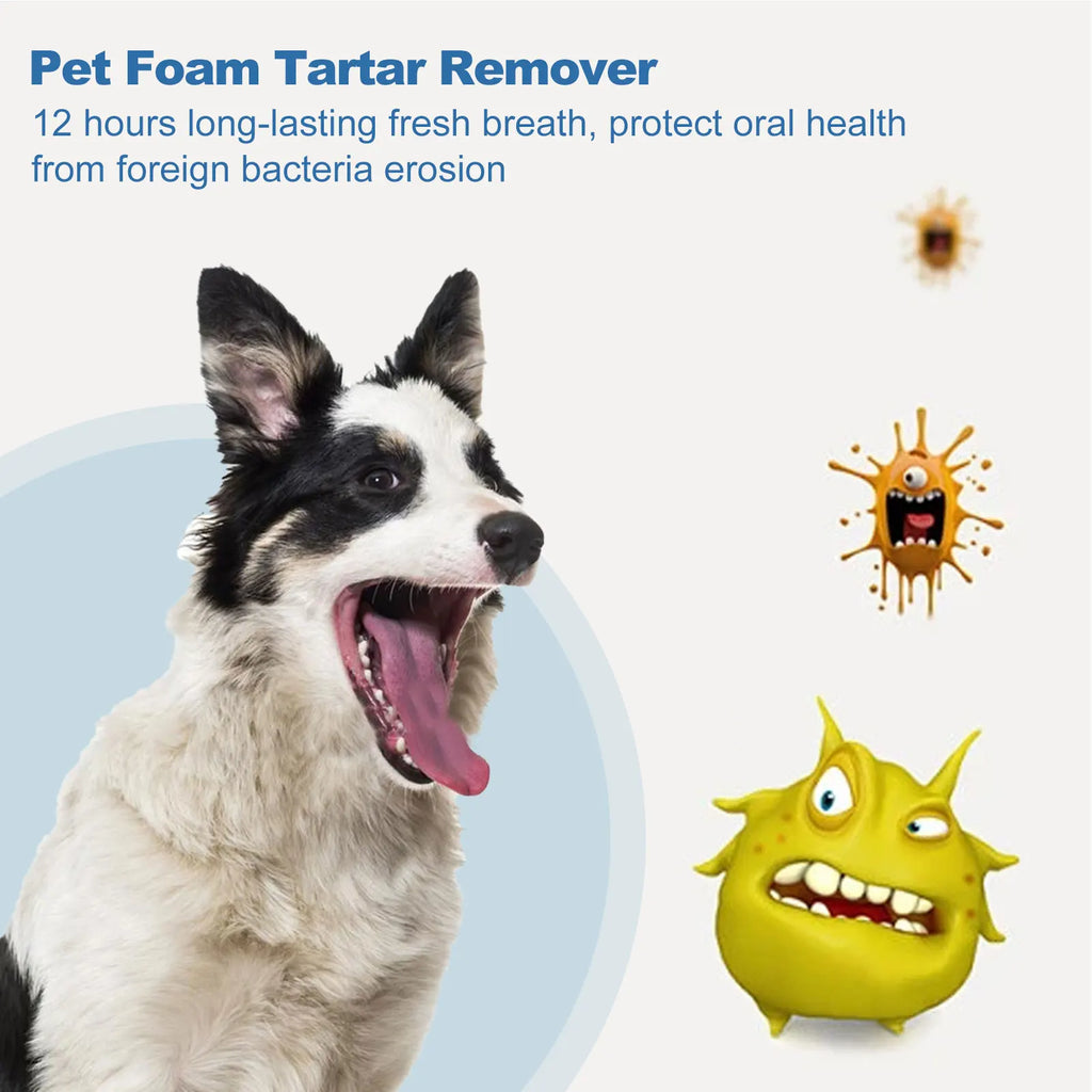 Dog Dental Care Foam Dog Oral Breath Freshener Keep Dog Breath Fresh And Teeth Clean Supports Gum Health Dog Dental Care.