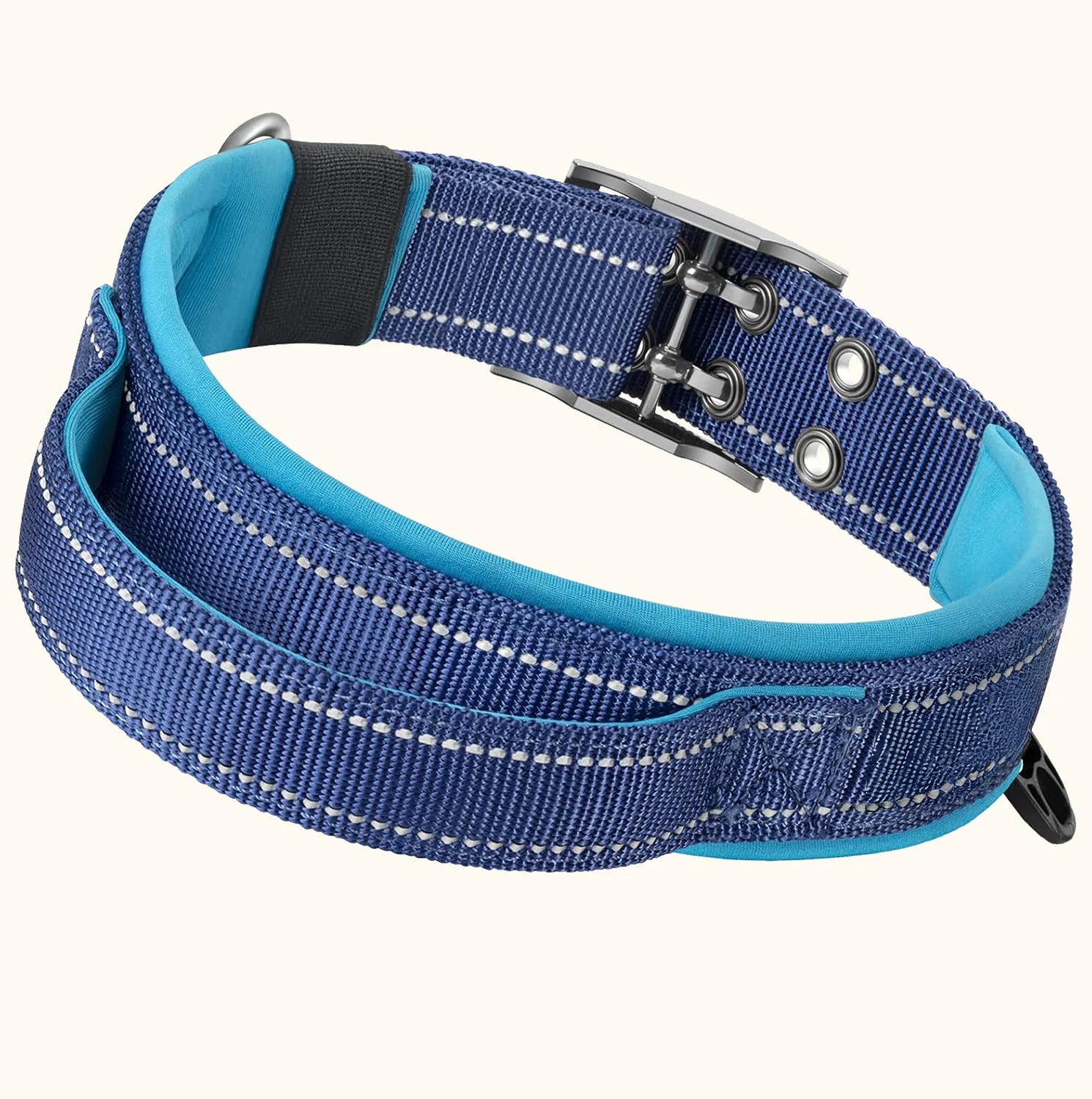 Heavy Duty Tactical Dog Collar, Military Collars with Handle, Training, Walking, Medium and Large Dogs Accessories