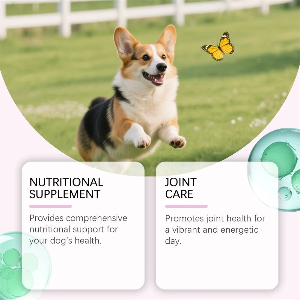 Dog Collagen Drops For Skin Coat Health Gentle Formulas, Easy Digestion Supports Joint & Gut Health Daily Well-Ness Routine