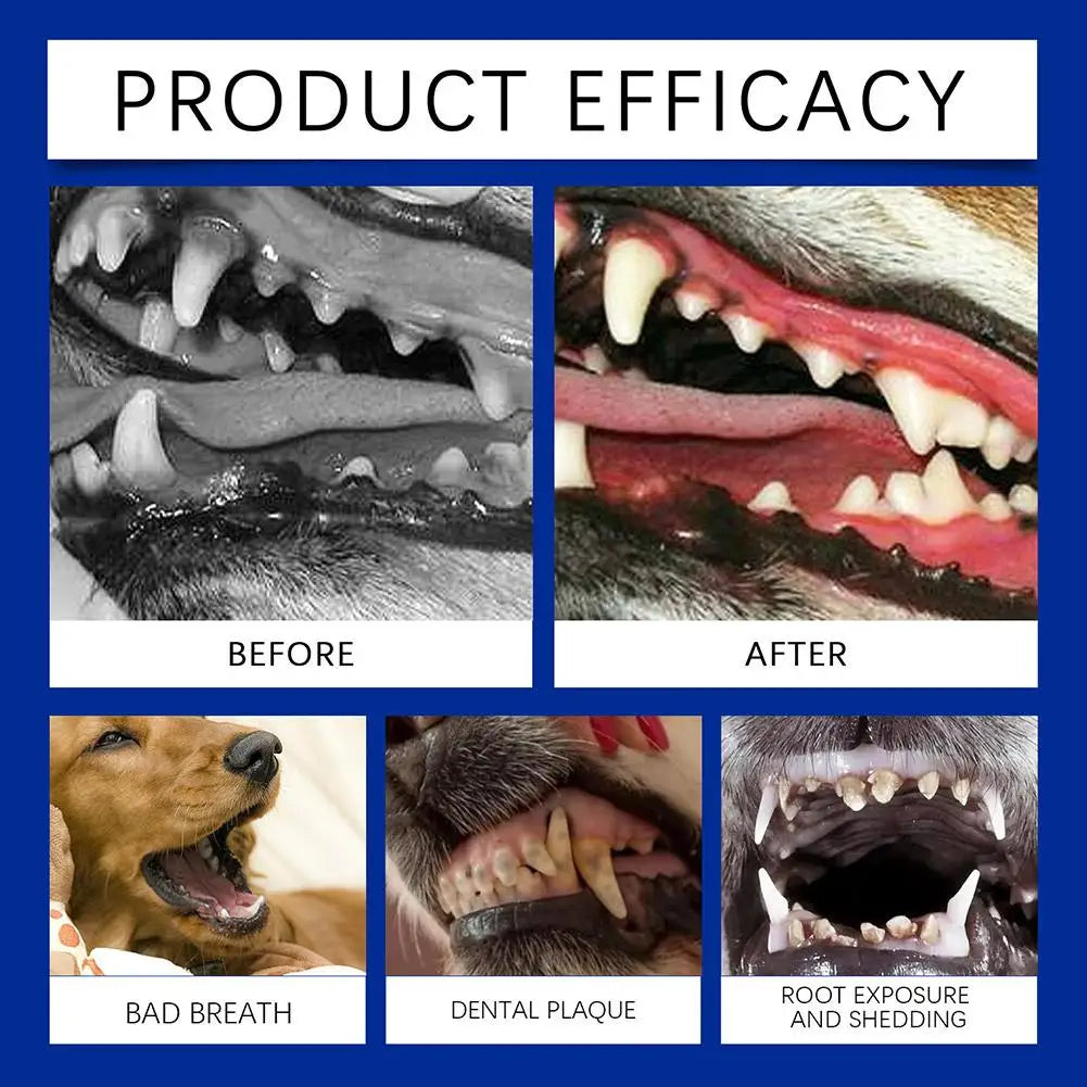 80g Dog Teeth Cleaning Powder Natural Ingredients Safe Non-irritating Maintain The Oral Health Of Dogs Dog Teeth Cleaning Powder