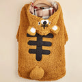 Dog Cloth Samoyed Medium And Large Dogs Golden Retriever Labrador Autumn and Winter Big Dog Thickened Pet Cute Tiger Clothes