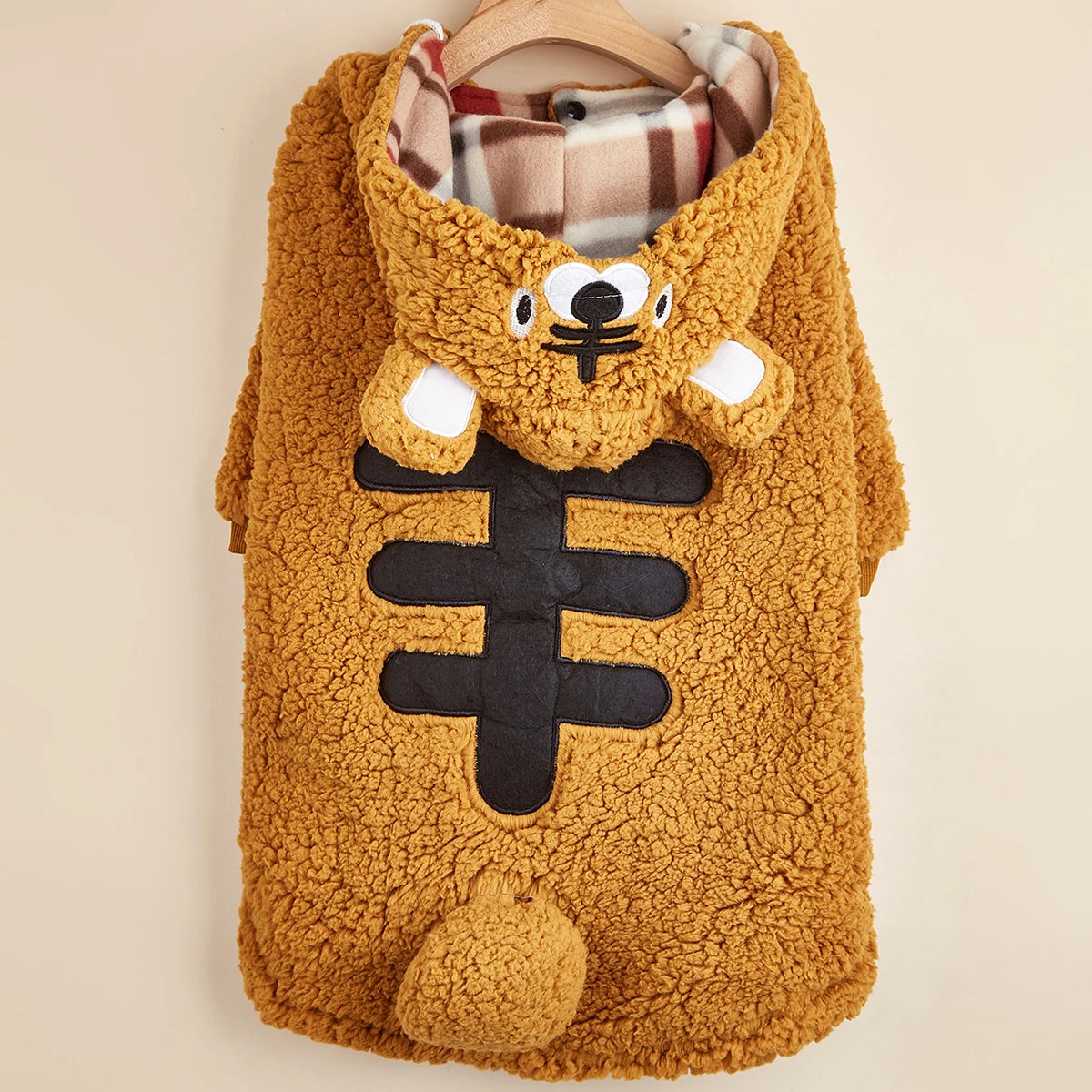 Dog Cloth Samoyed Medium And Large Dogs Golden Retriever Labrador Autumn and Winter Big Dog Thickened Pet Cute Tiger Clothes