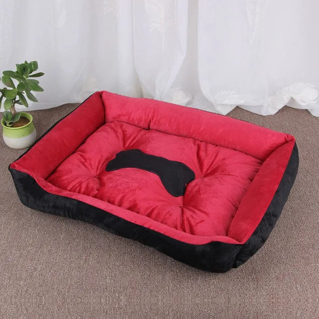 Cozy Pet Bed for Small Medium Large Dogs Warm Plush Dog Cat Bed, Soft Rectangular Dog Mat Cushion
