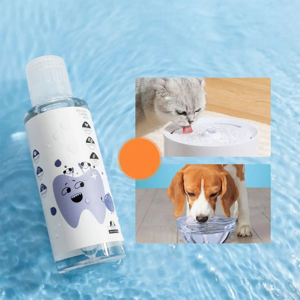 200ml Dog Water Additive For Teeth Care Natural Cat Breath Freshener Solution For Indoor Outdoor Travel Brushing Grooming Health