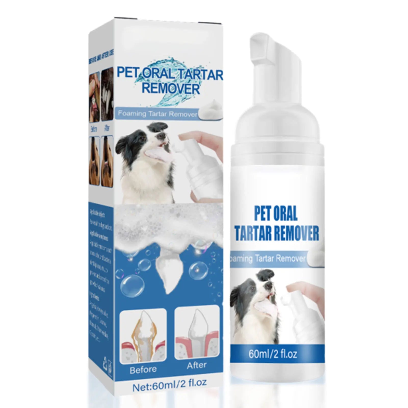 Dog Dental Care Foam Dog Oral Breath Freshener Keep Dog Breath Fresh And Teeth Clean Supports Gum Health Dog Dental Care.