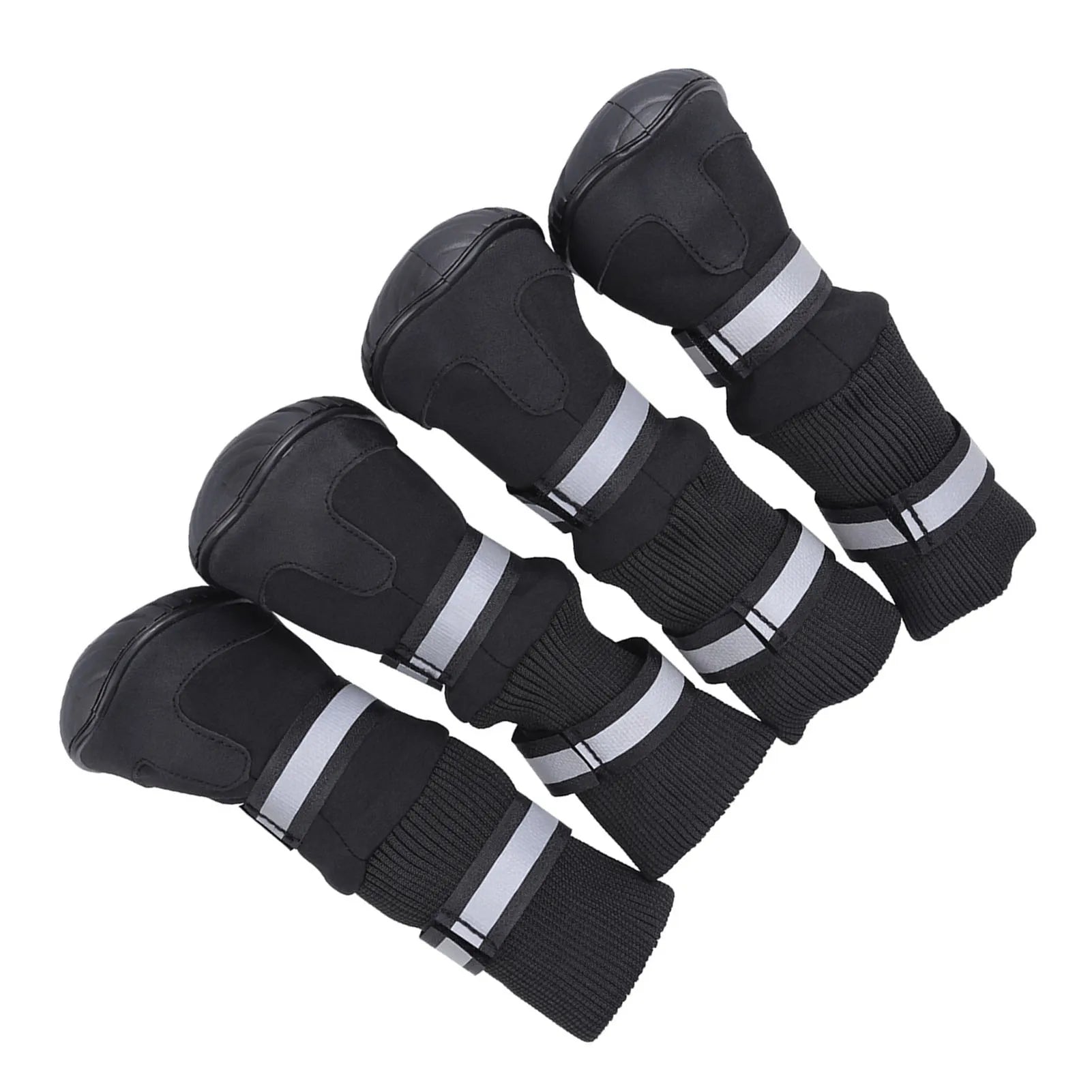 D2 4Pcs Set Pet Dog Shoes Anti Slip Protective Boots Dog Socks for Large Dogs Cat Waterproof Winter Dog Pet Puppy Shoes For Dogs