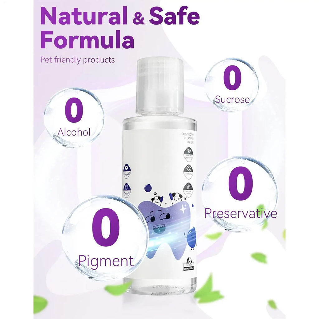 200ml Dog Water Additive For Teeth Care Natural Cat Breath Freshener Solution For Indoor Outdoor Travel Brushing Grooming Health