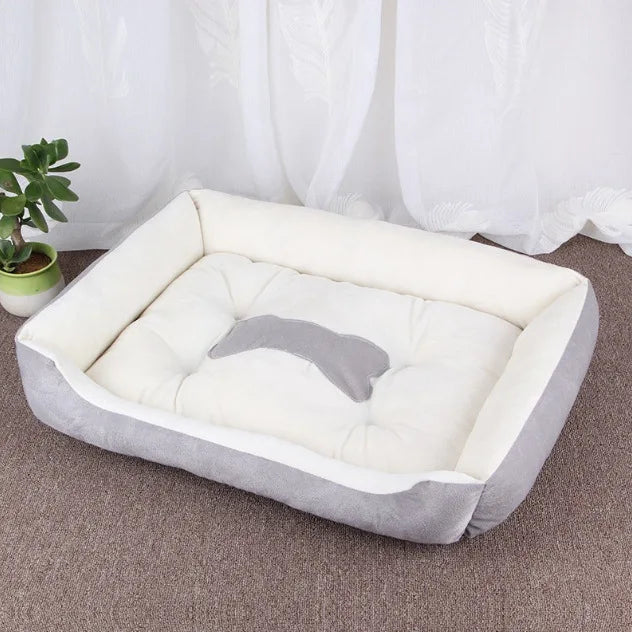 Cozy Pet Bed for Small Medium Large Dogs Warm Plush Dog Cat Bed, Soft Rectangular Dog Mat Cushion