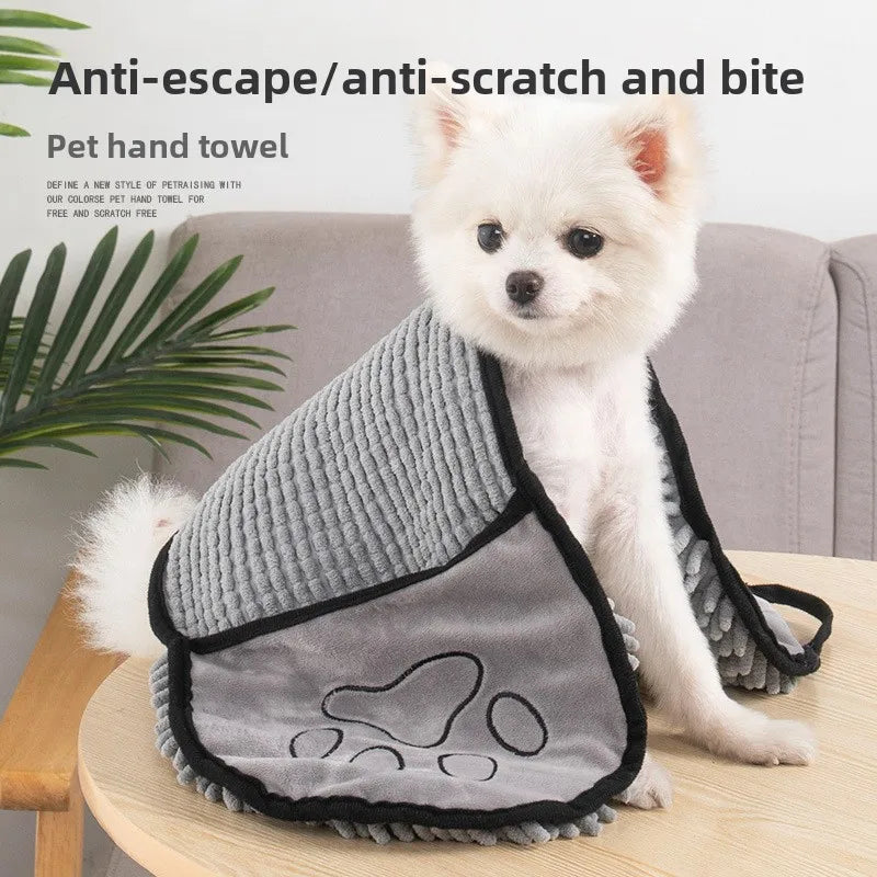 Super absorbent and quick-drying pet dog towel, cat bathing towel, special for large dogs like Teddy and Golden Retriever