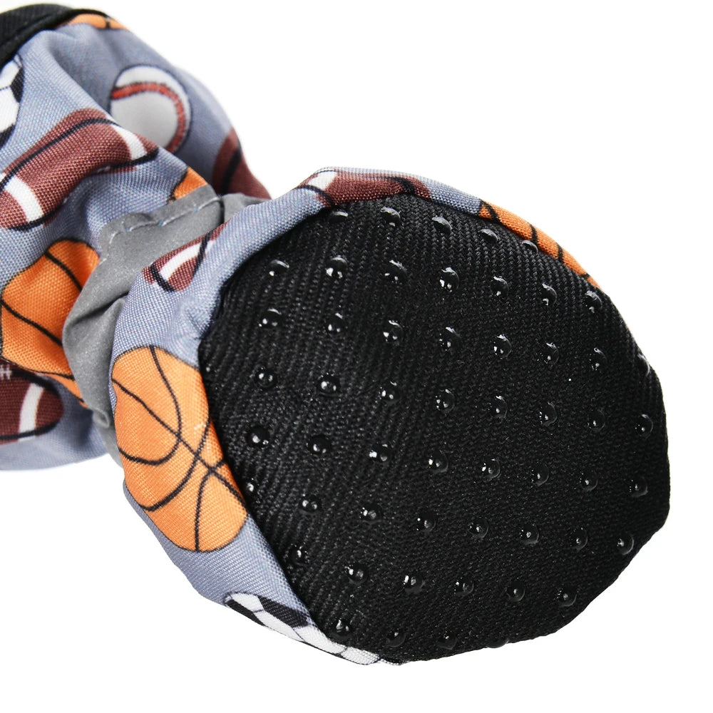 Spring Autumn Dog Shoes for Small Medium Dogs Cats Breathable Warm Cozy Puppy Print Boots Bulldog Teddy Chihuahua Pet Supplies
