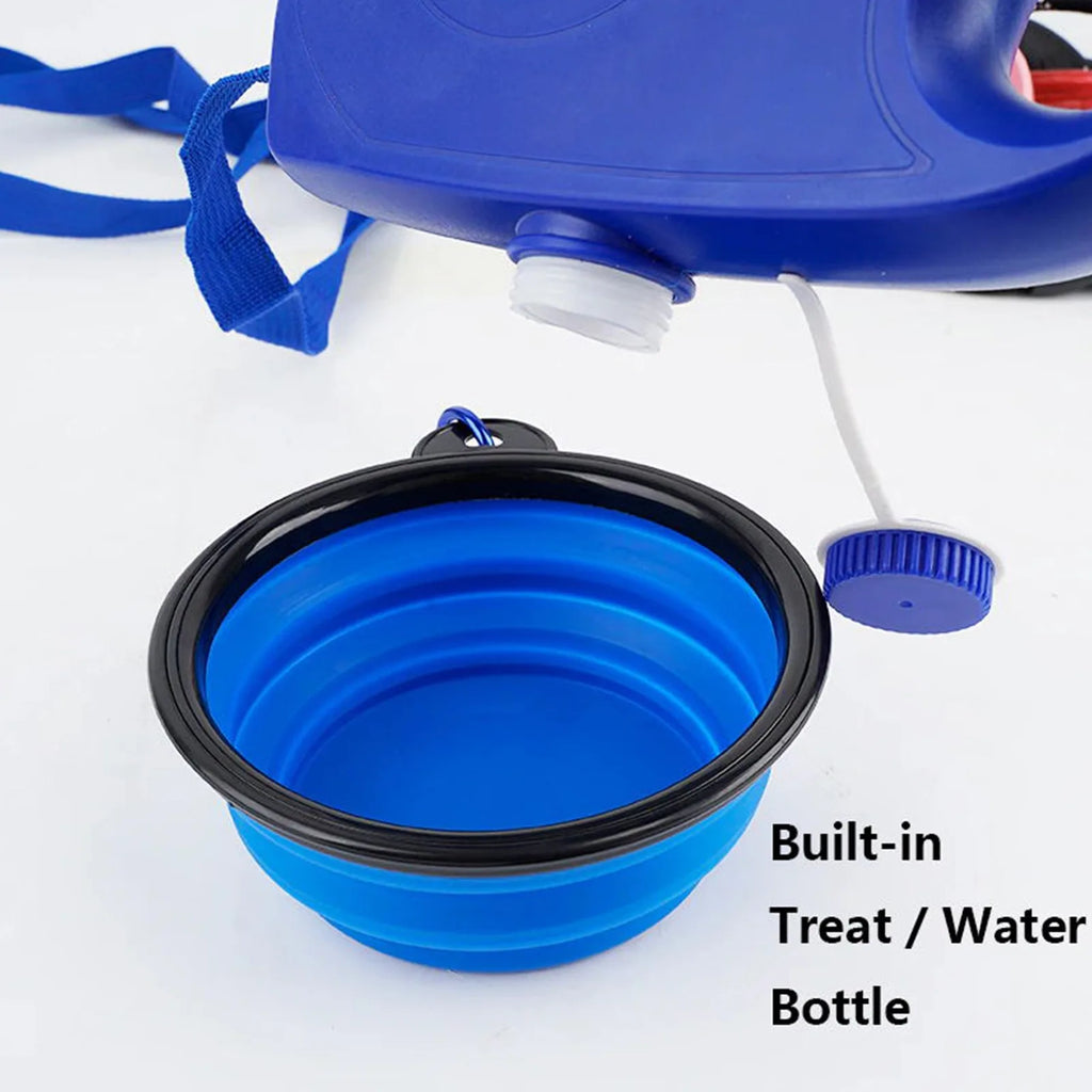 Three In One Dog Leash With Water Bottle And Cup Durable Pet Walking Lead For Dogs Portable Reflective Traction